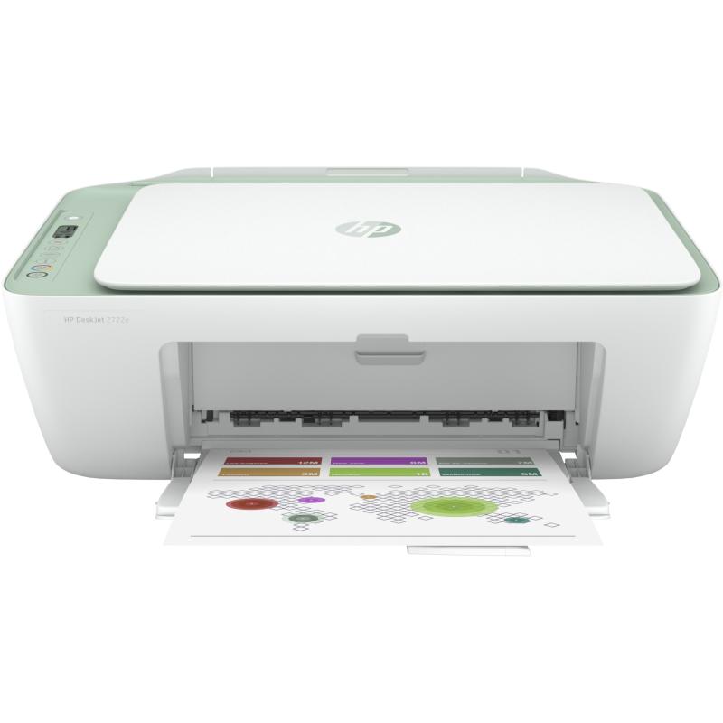 DeskJet Impresora multifunción HP 2722e, Color, Impresora para Hogar, Impresión, copia, escáner, Conexión inalámbrica  HP+  Comp